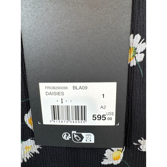 NWT The Kooples Silk Ruffle Mini Dress Daisy Print S - Picture 11 of 11